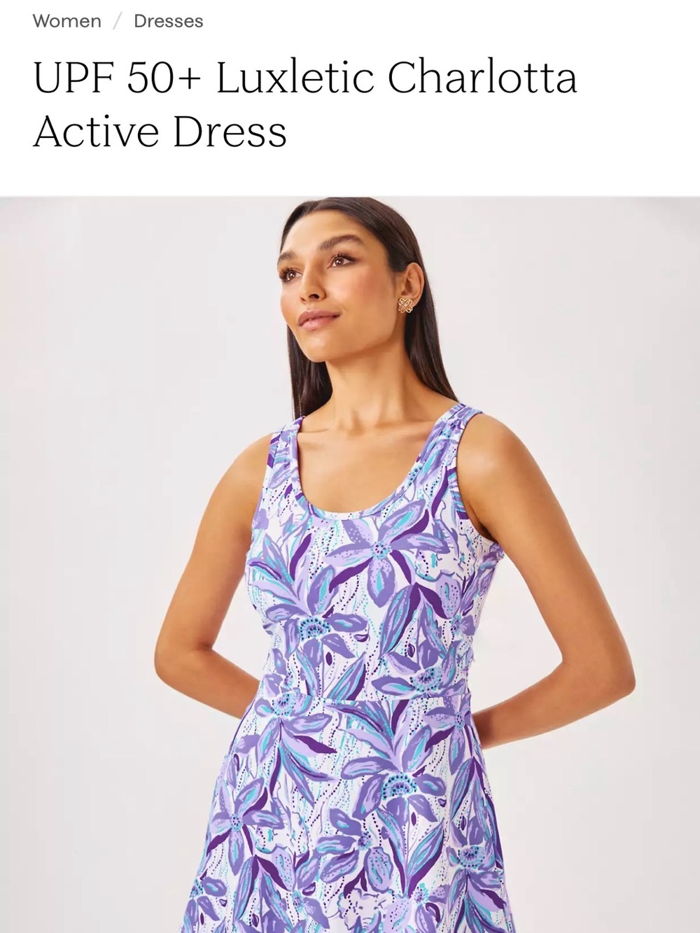 Lilly Pulitzer Tropicalia Purple Floral Tank Dress